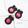 Set soutache rosu si negru