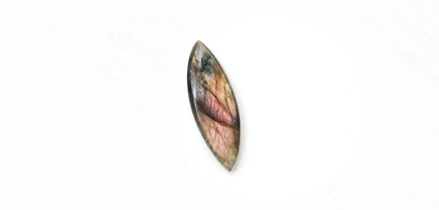 Cabochon Labradorit  roz-peach-galben - MQ9