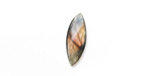 Cabochon Labradorit  roz-peach-galben - MQ9