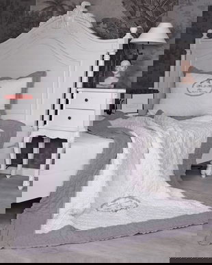 Pled din bumbac cu model deosebit