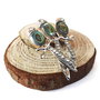 Pandantiv papagali cu paua abalone 40x27x3,5mm