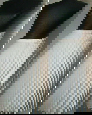 FUSTA VINTAGE PETRECUTA JERSE PLISAT ALBA