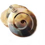 Pandantiv supradimensionat, spirala black lip shell 60x50mm