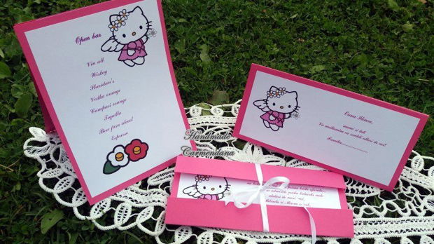 Invitatie  Hello Kitty