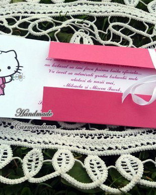 Invitatie  Hello Kitty