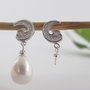 Baza cercei, argint 925 si cubic zirconia (1)