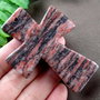 K0934 - Pandantiv, cruce rodonit, 65x48x8mm