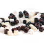 Margele spacere - sticla - 10 buc  -  { negru, crem, alb, maron}