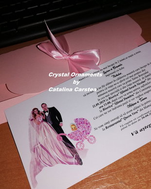 Invitatie nunta si botez 2 in 1 set