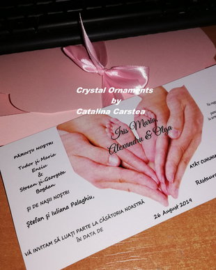 Invitatie nunta si botez 2 in 1 set