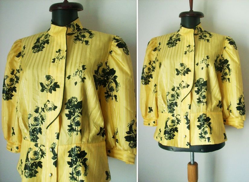 BLUZA 80s FLORAL