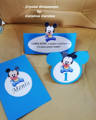Plic de bani botez baby mickey