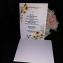 Invitatie nunta tema floarea soarelui
