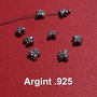 Fluturas din argint .925 partial antichizat aprox 5x5x3 mm
