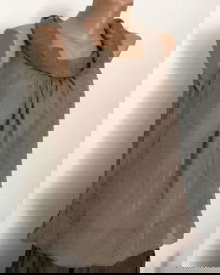 Bluza mătase naturala beige nisipiu