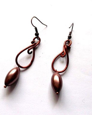 cercei perle sticla 34496