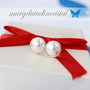 Cercei Swarovski Perluta - White Pearl
