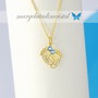 Lantisor personalizat argint 925 placat cu aur - Picioruse bebe