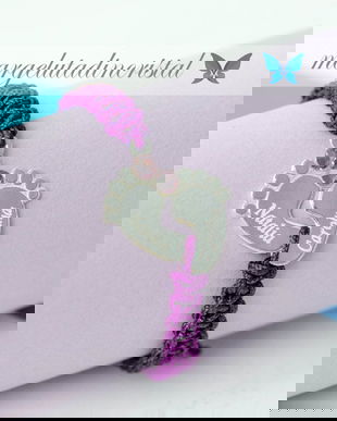 Bratara reglabila personalizata - Picioruse bebe / Talpite bebe / Argint 925