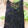 Maieu negru dantelat