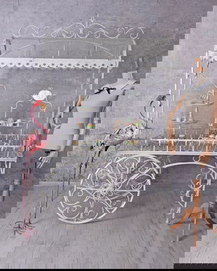 Candy Bar din fier forjat antik white