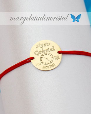 Bratara personalizata - Aur 14 k - Zodiac