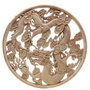 K0943 - (1buc) Blanc, decoratiune / ornament, lemn de cauciuc sculptat, natur, nelacuit nevopsit, dragonul imperial chinezesc REZERVAT