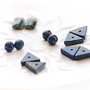 Margele Lapis Lazuli  si serafinit -lot