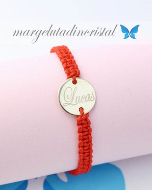 Bratara Banut / Charm 11 Mm AUR 14K Nume