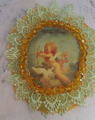 Brosa Cupidon.vintage.ingeras