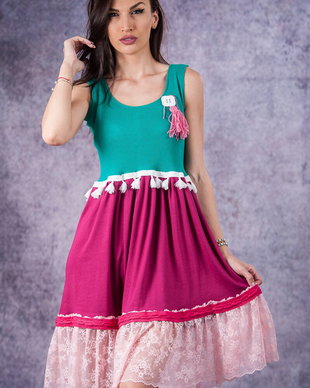 Rochie gingașă,delicată,cochetă,pentru tine și pentru vacanță
