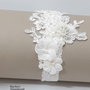 Jartiera mireasa/Jartiera cu flori textile