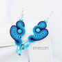 Cercei soutache turcoaz