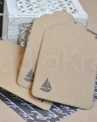 20 buc taguri  din carton Kraft