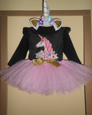 Set tutu Unicorn Black