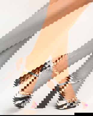 Sandale Panter Argintii