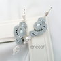 Cercei soutache argintii