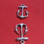 Ancora argintie charm / inchizatoare aprox 15x23 mm (cu anoul)