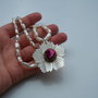 Colier perle biwa white