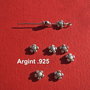 Floricica din argint .925 cu 5 petale aprox 5x5x3 mm