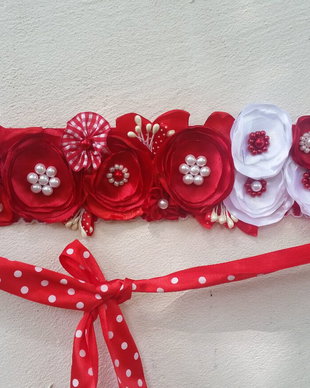 Cordon in culori de Martisor rosu si alb