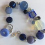BRĂȚARA ASIMETRIC BLUE-agate,murano,opalit,lapislazuli,perle