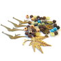 Lot cat. B margele lava, jad si accesorii metalice