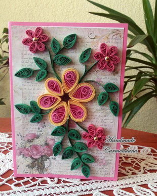 Felicitare handmade mare