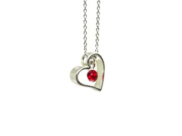 Colier minimalist argint - Lucky Heart
