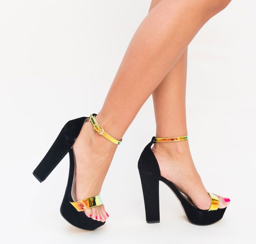 Sandale Glamur Galbene