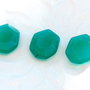 Pereche  cabochone fatetate - jad - 3 buc - R20