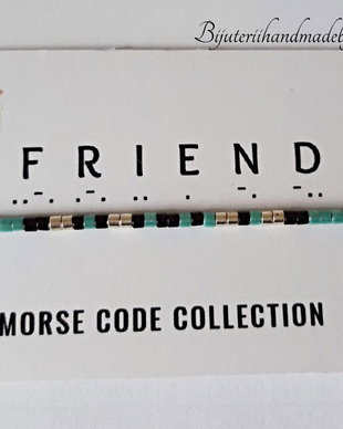 Bratara reglabila cod Morse FRIEND