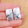 Pereche opal dendritic - cabochoane - A913