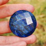 Lapis Lazuli fatetat - checkered - cu 2 fete